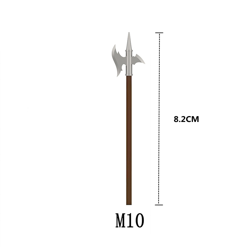 M1-M6 MOCMedieval Weapons Building Blocks Kit Gun spear Glock Knight Weapon  Soldiers Equipment Bricks Kids Toys
