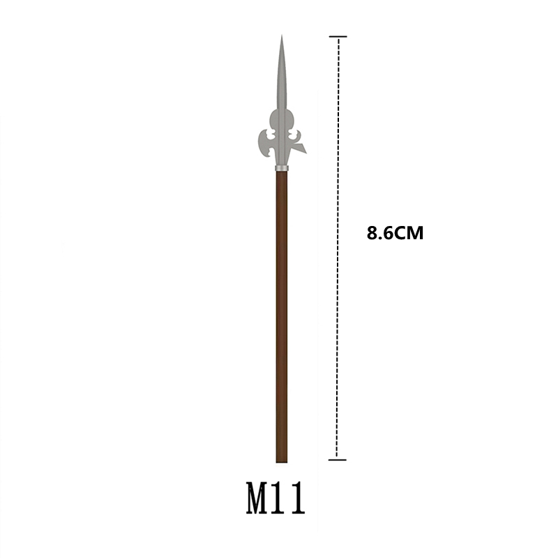 M1-M6 MOCMedieval Weapons Building Blocks Kit Gun spear Glock Knight Weapon  Soldiers Equipment Bricks Kids Toys