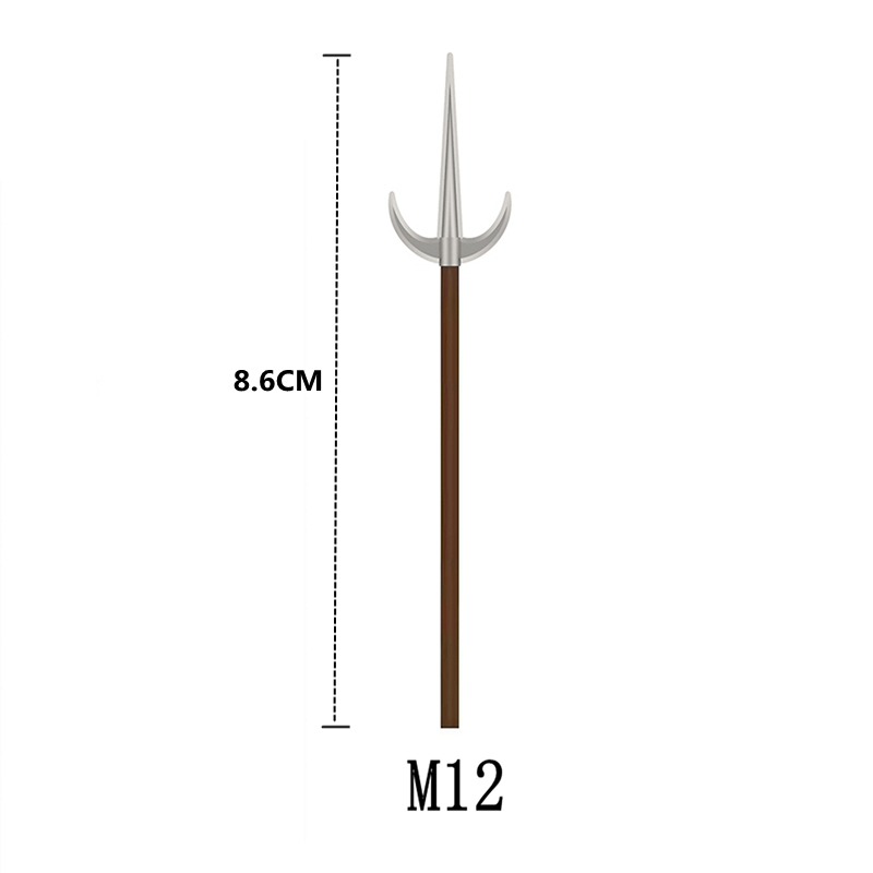M1-M6 MOCMedieval Weapons Building Blocks Kit Gun spear Glock Knight Weapon  Soldiers Equipment Bricks Kids Toys
