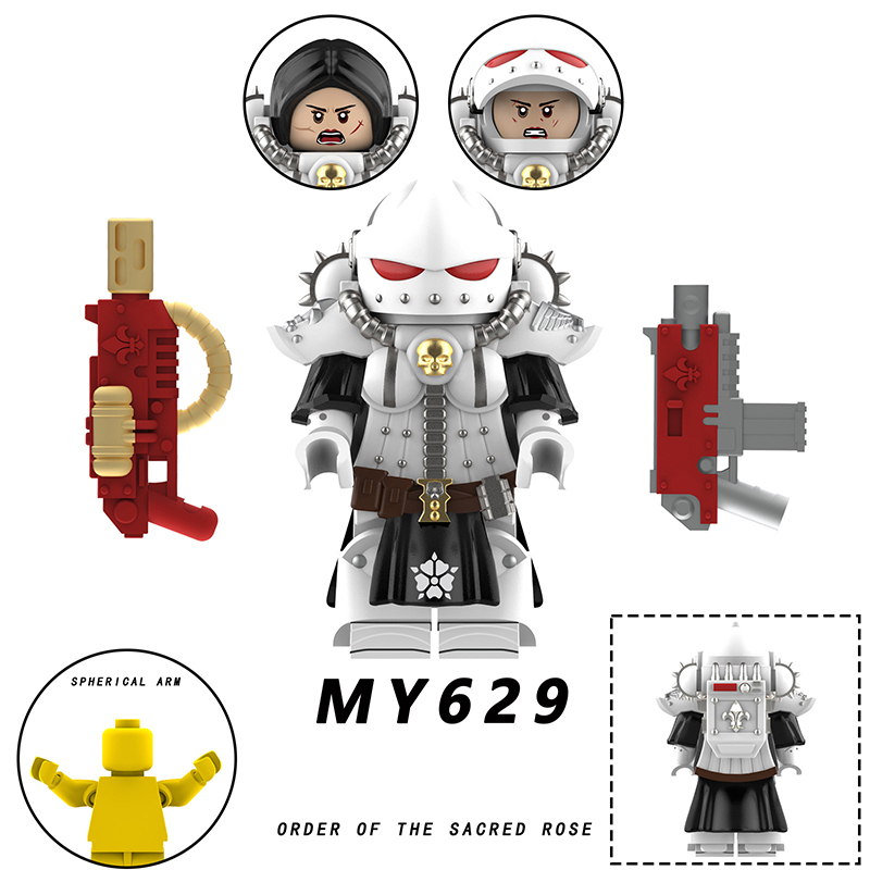 MY626-630 British Game Ultramarines Warhammer Order Of The Valorous H Minifigs Building Blocks Seraphim Geminae Toys Gift Boy Compatible
