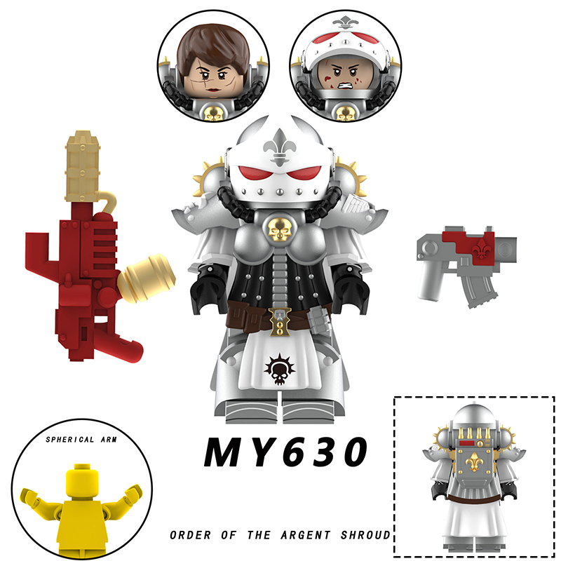 MY626-630 British Game Ultramarines Warhammer Order Of The Valorous H Minifigs Building Blocks Seraphim Geminae Toys Gift Boy Compatible