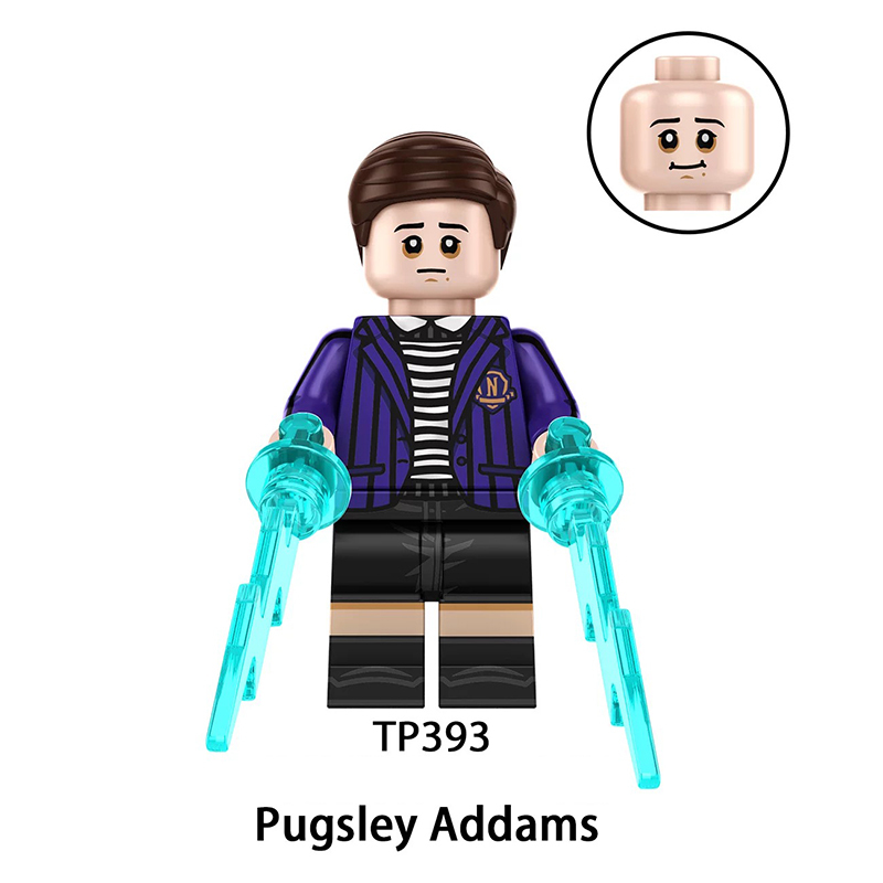 TP1048 Netflix US TV Series Wednesday Addams Minifigs Building Blocks Barry Dort Mini Action Figure Character Accessories Toys Gifts Kids