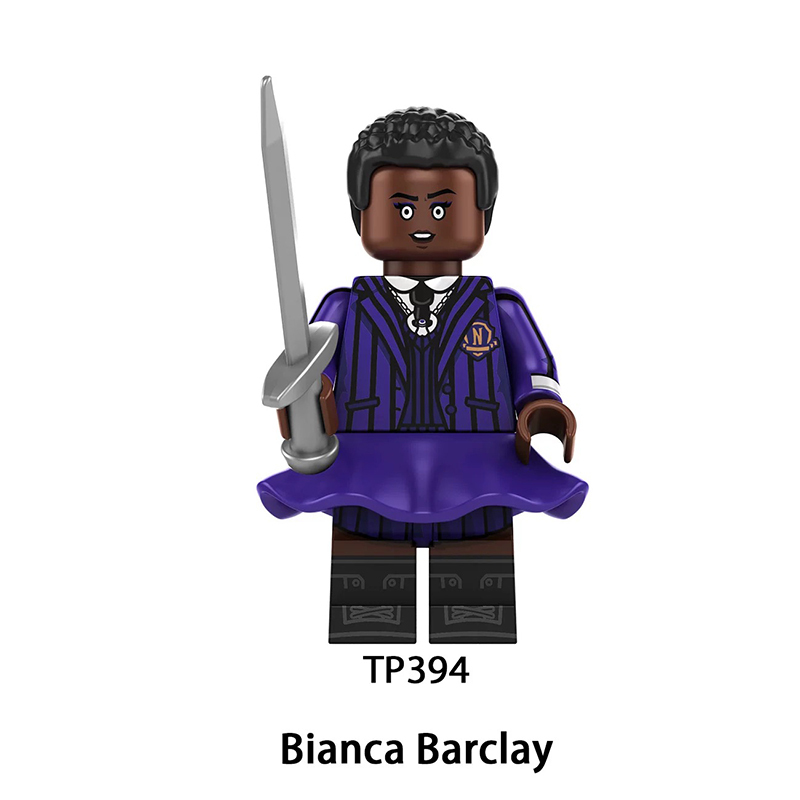 TP1048 Netflix US TV Series Wednesday Addams Minifigs Building Blocks Barry Dort Mini Action Figure Character Accessories Toys Gifts Kids
