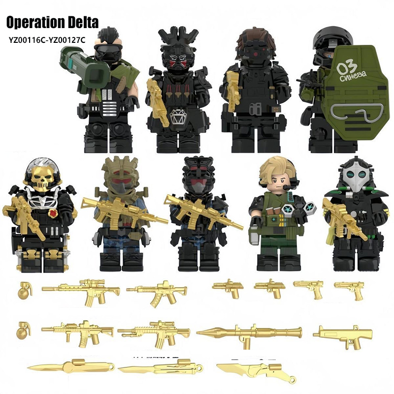 Delta Ops Special Forces Minifigs Military Building Blocks Toy