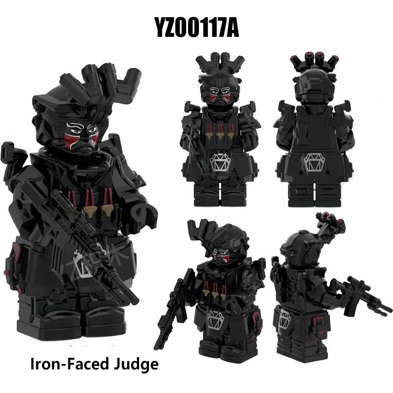 Modern Military Army Soldier Minifigure Tactical Special Forces Gun Weapon Building Blocks Toy Gift for Kids Compatible LT01