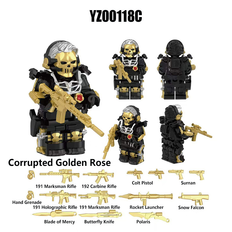 Delta Ops Special Forces Military Minifigs Building Blocks Tactical Soldier Team Weapons Gear Model Toy Gift for Kids Collectors YZ00116-YZ00123 YZ00127