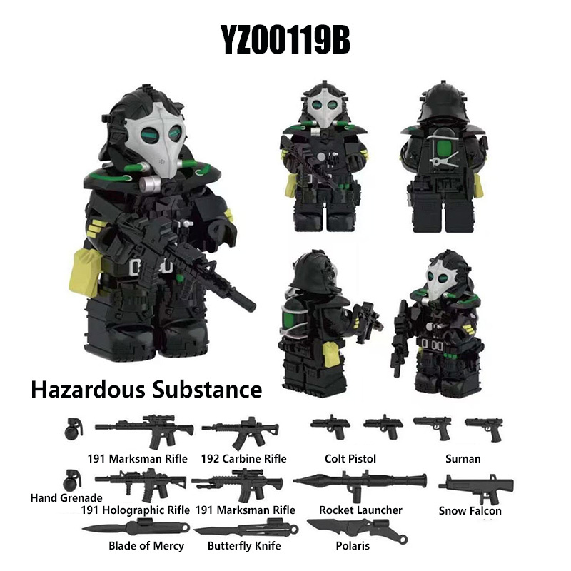 Delta Ops Special Forces Military Minifigs Building Blocks Tactical Soldier Team Weapons Gear Model Toy Gift for Kids Collectors YZ00116-YZ00123 YZ00127