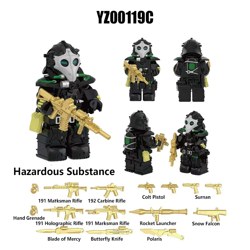 Delta Ops Special Forces Military Minifigs Building Blocks Tactical Soldier Team Weapons Gear Model Toy Gift for Kids Collectors YZ00116-YZ00123 YZ00127