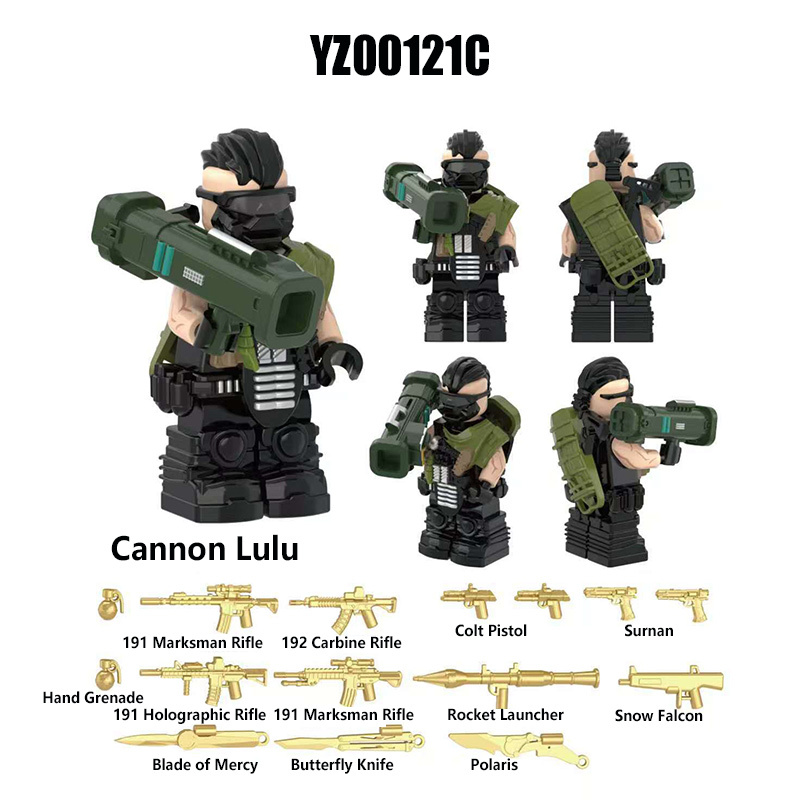 Delta Ops Special Forces Military Minifigs Building Blocks Tactical Soldier Team Weapons Gear Model Toy Gift for Kids Collectors YZ00116-YZ00123 YZ00127