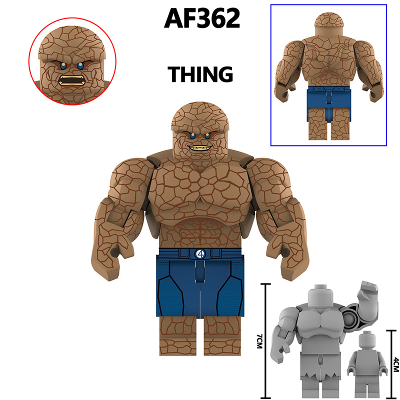 America Disney Marvel superhero series Rhino Zombie Hulk DC Comics Minifigurs Building Blocks Avengers Toys Gift AF360-363