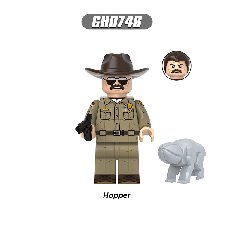 G0196 Stranger Things Series Minifigs Building Blocks  Kali Hopper Henry Vecna Cartoon Eleven Papa Billy Erica Figures Models Toys Gifts Children