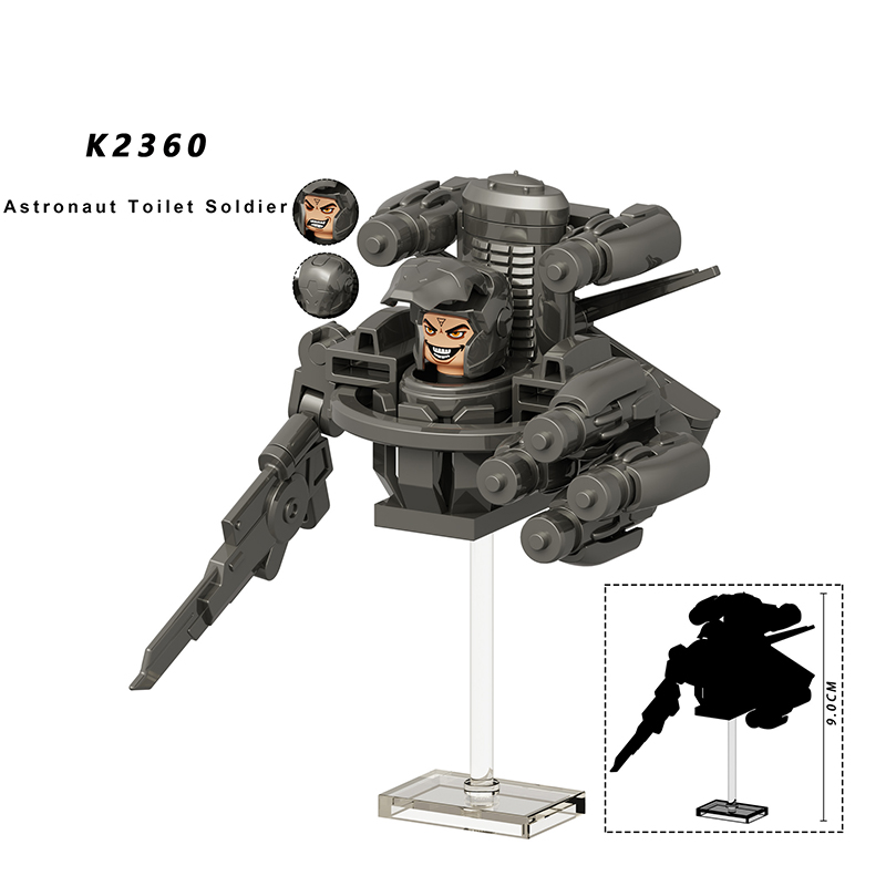 KDL856 Creative Minifigures Set – Toilet Man, Astronaut, Gangster
