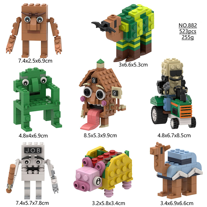 911-13 911-14 911-15 Game Roblox Brainrot Action Figures Games Building Blocks Goat Monster Cartoon Hallownest Children Toys Halloween Gifts