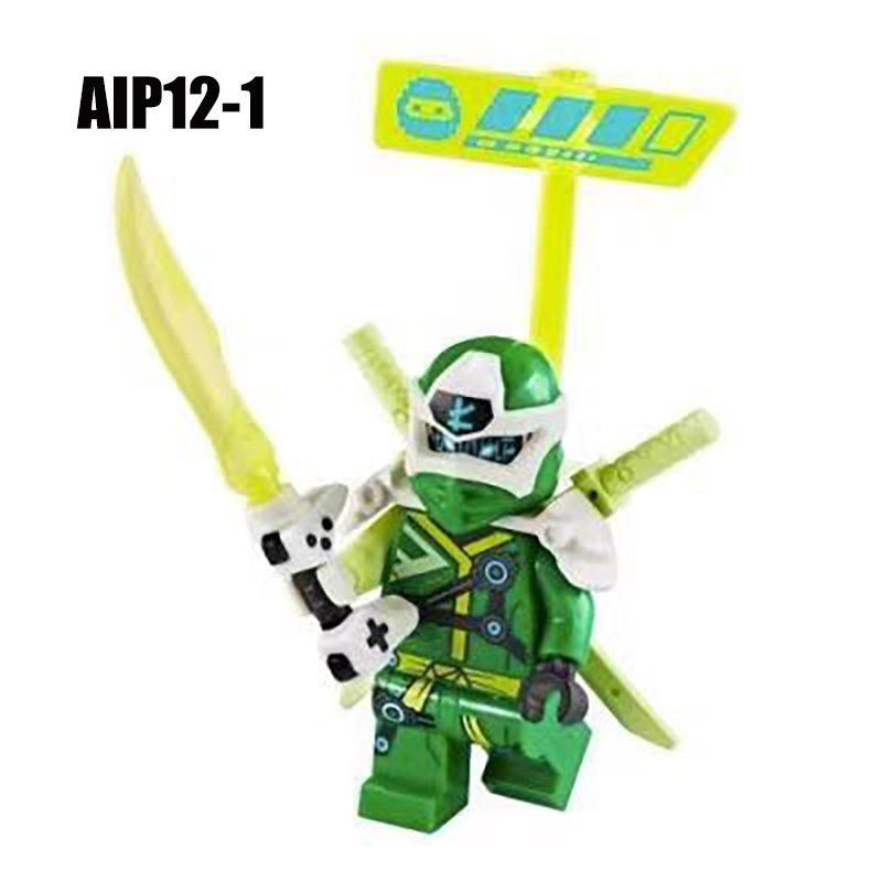  EG175-180 Phantom Ninja Game Series Weapon Minifigs Building Blocks Accessories Shield Sword Lloyd Nya Smith Compatible Toys Boys