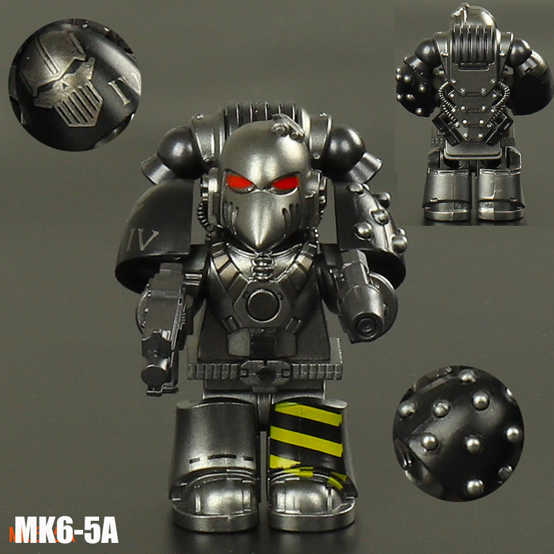 K71-73 MK40 British Game Ultramarines Warhammer Angels Minifigs Building Blocks Warrior Ultramarines Imperial Armour Helmet Toys Gift Boy
