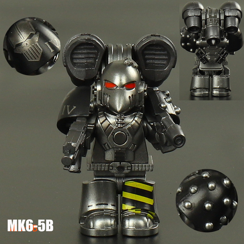 K71-73 MK40 British Game Ultramarines Warhammer Angels Minifigs Building Blocks Warrior Ultramarines Imperial Armour Helmet Toys Gift Boy