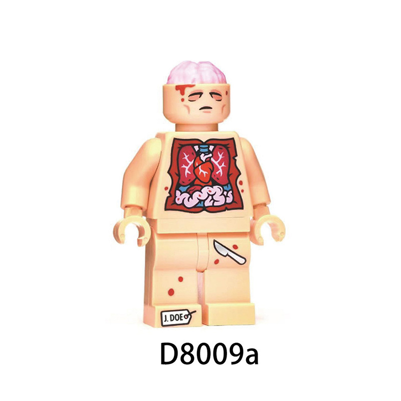 D8005 Anime Dissector Man Action Fiction Cartoon Character Skeletal Muscle Horrible Anatomy Building Block Educational Toy Gifts