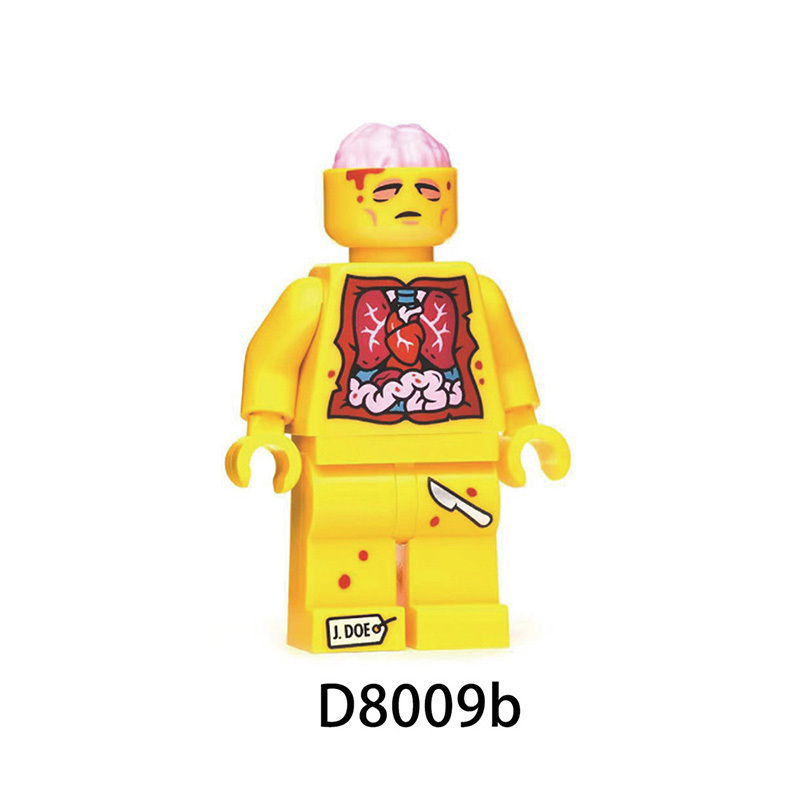 D8005 Anime Dissector Man Action Fiction Cartoon Character Skeletal Muscle Horrible Anatomy Building Block Educational Toy Gifts