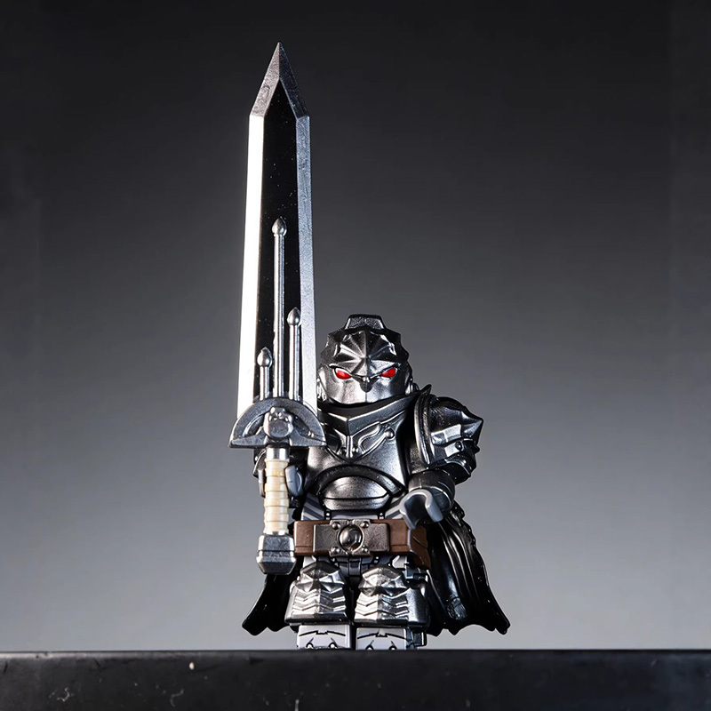 GP103 Medieval Knight Soldier Minifigs Lich King Weapon War Building Blocks Fantasy Lore Sword City Toy Kids Gift