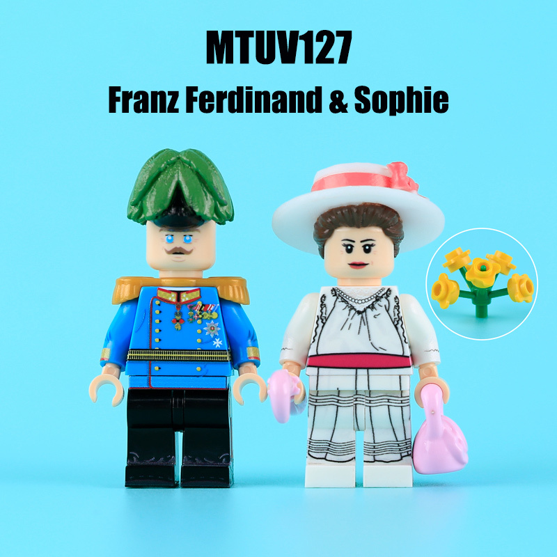 WW1 British Army Soldier Minifigures Set Machine Gunner Grenadier Assistant Gunner Military Building Blocks Collectible Toy Gift MTZ035-038