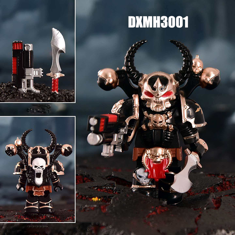 K71-73 MK40 British Game Ultramarines Warhammer Angels Minifigs Building Blocks Warrior Ultramarines Imperial Armour Helmet Toys Gift Boy