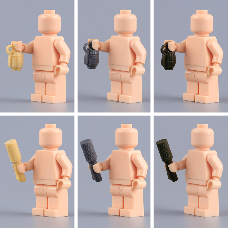 WW1 British Mills Bomb Russian Imperial Russian Model 1914 Grenade Minifigs Accessories Military Brick Weapon Building Blocks Toy Set