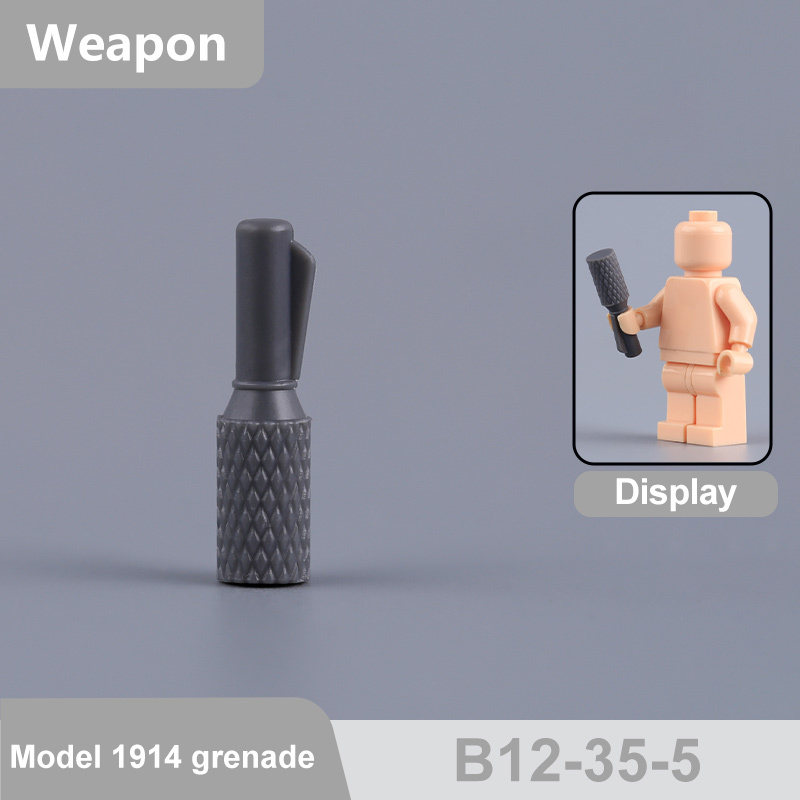 WW1 British Mills Bomb Russian Imperial Russian Model 1914 Grenade Minifigs Accessories Military Brick Weapon Building Blocks Toy Set