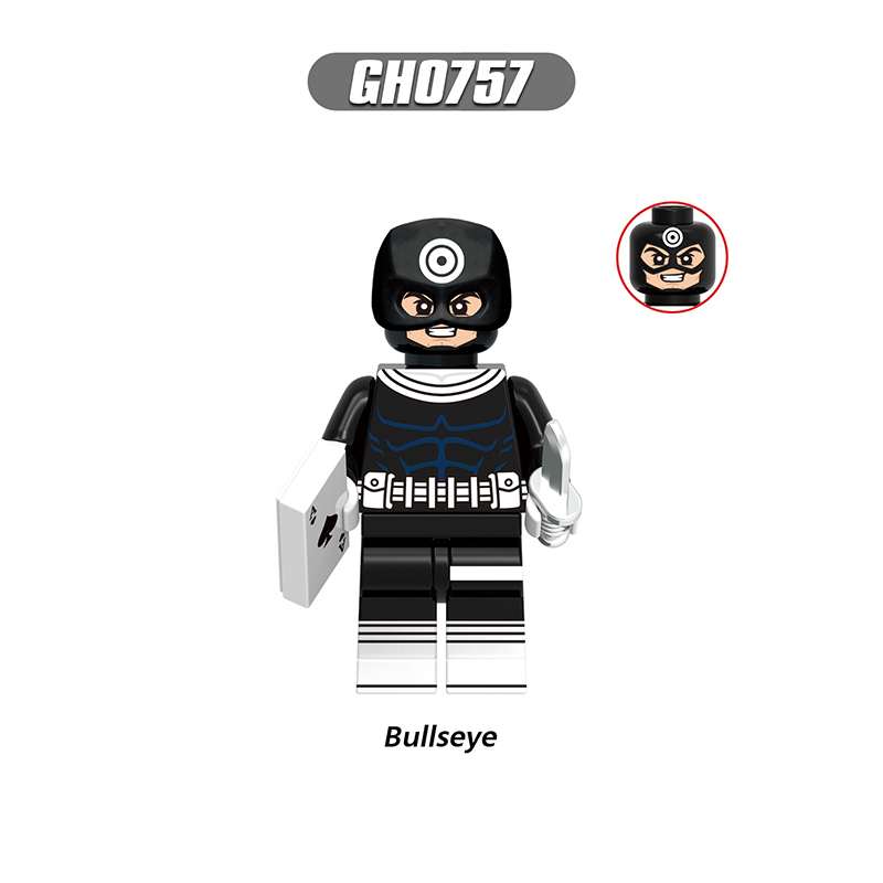 Marvel Rivals Action Figures Building Blocks Elektra Iron Fist Bullseye Minifigs Blocks Children Toys Gifts G0197