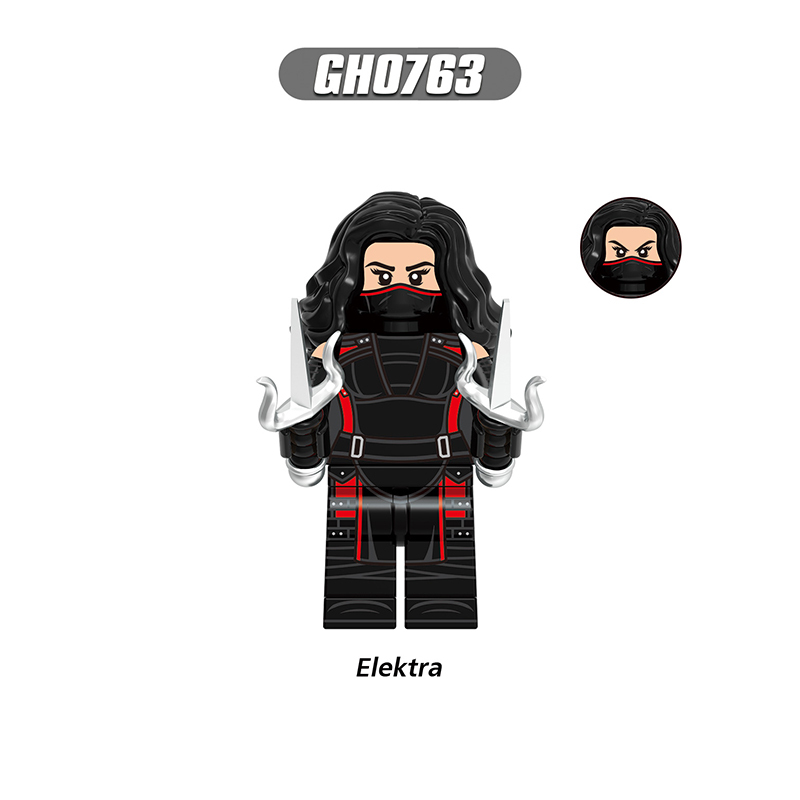 Marvel Daredevil Muse Action Figures Building Blocks Elektra Iron Fist Foggy Nelson Iron Fist Minifigs Blocks Children Toys Gifts G0198