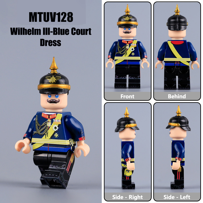 WW1 Wilhelm II German Emperor Minifigure Historical Leader Toy