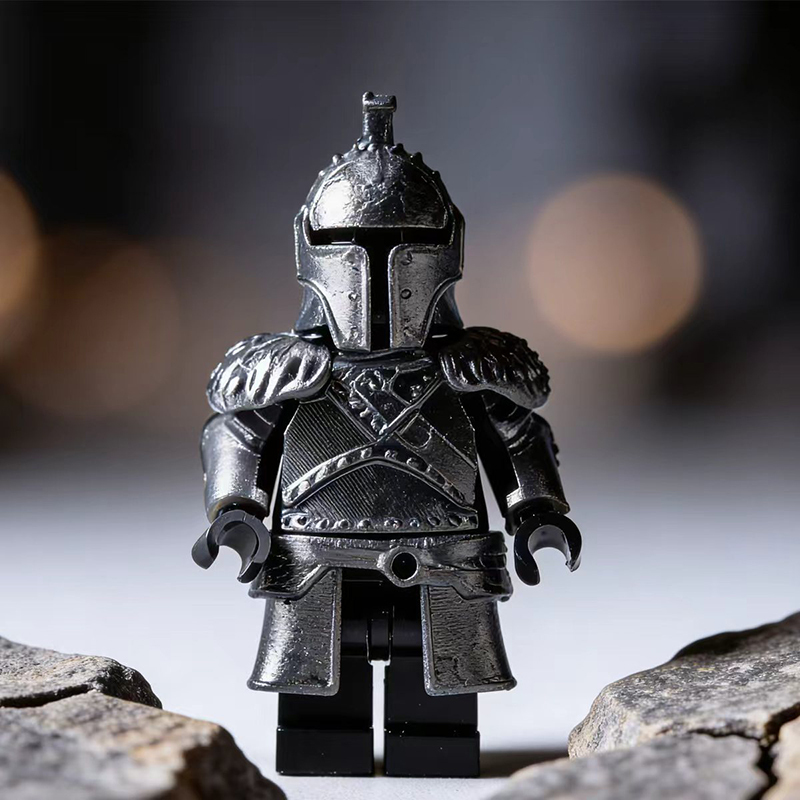 Dark Souls Faraam Knight Minifigs Metallic Armor Shield Building Blocks Toy Custom Medieval Warrior Toy Bricks Collection Gift HS005