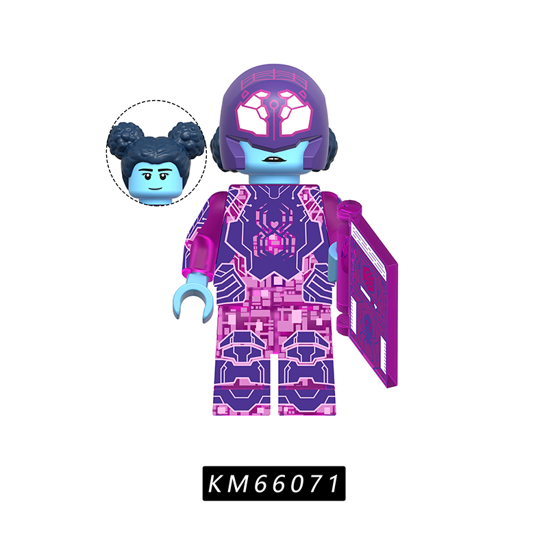 Marvel Spider-Verse Minifigs Superhero Building Blocks Miles Gwen Peter B Parker Punk Across Action Bricks Toy Collectible Gift Set KM66067-66077