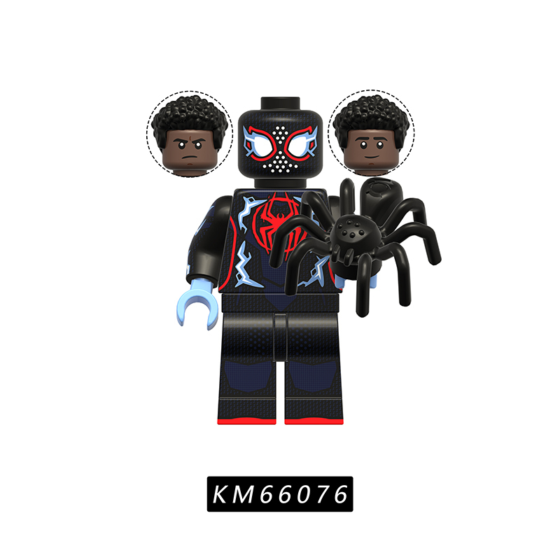 Marvel Spider-Verse Minifigs Superhero Building Blocks Miles Gwen Peter B Parker Punk Across Action Bricks Toy Collectible Gift Set KM66067-66077