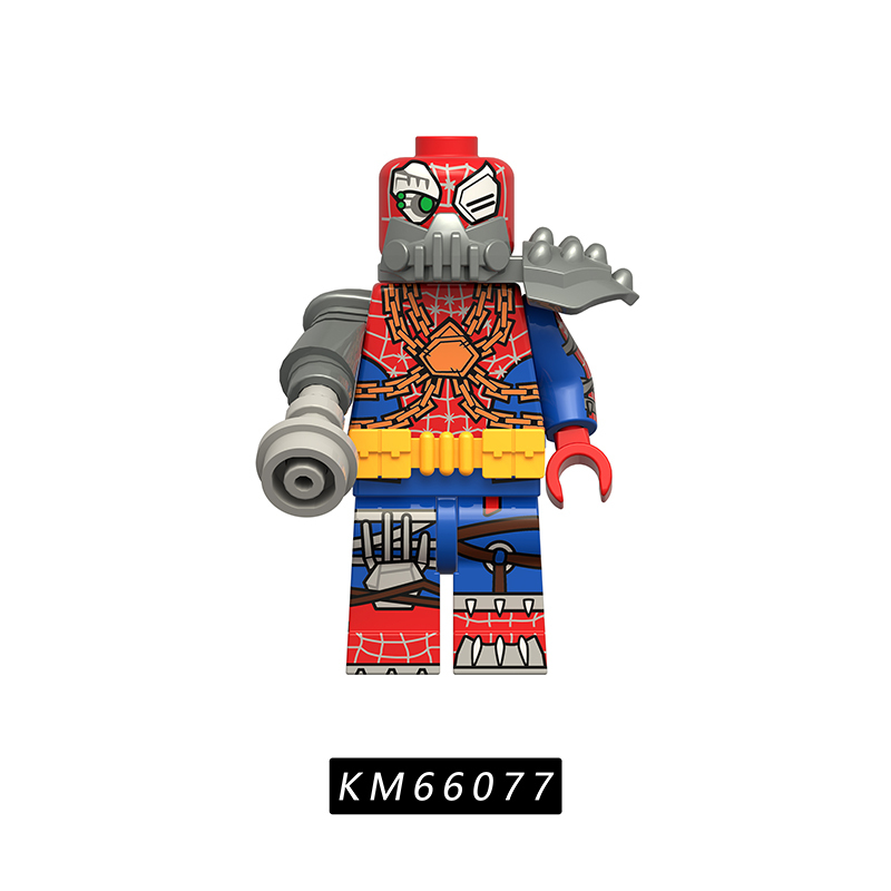 Marvel Spider-Verse Minifigs Superhero Building Blocks Miles Gwen Peter B Parker Punk Across Action Bricks Toy Collectible Gift Set KM66067-66077