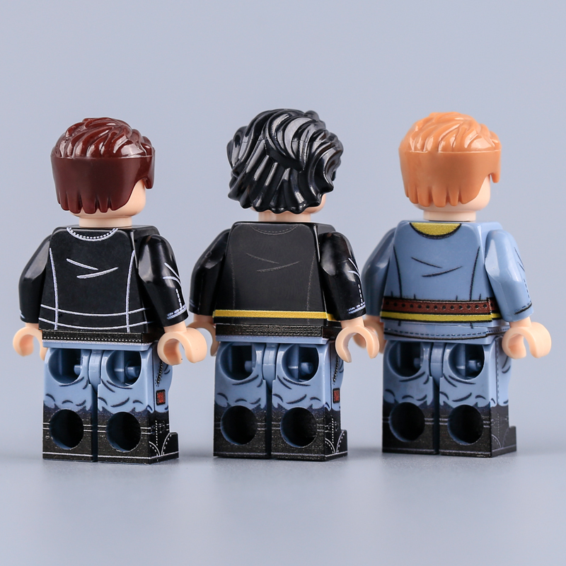 WW2 German Air Force Pilot Minifigs Luftwaffe Fighter Pilot Military Building Blocks UV Printed Toy Bricks Accessories Gift HTL077-079