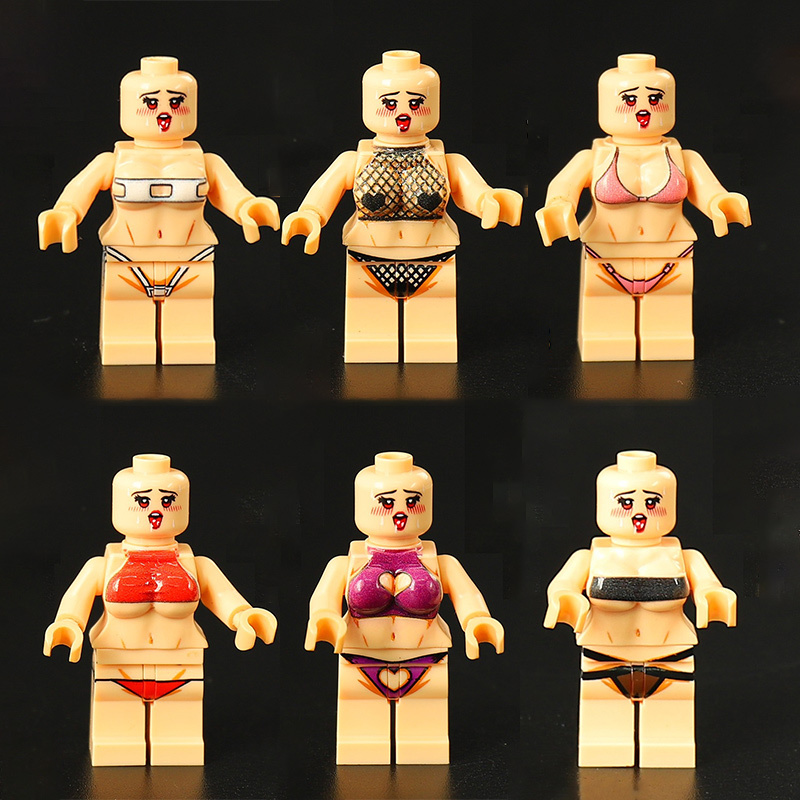 Chinese Style Blank Minifigs Body Set Custom DIY Building Blocks Base Figures Yunxu Xingwang Taotian Zhuotao Ziyuan Moyun Toy MS01-06