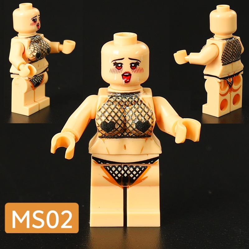 Chinese Style Blank Minifigs Body Set Custom DIY Building Blocks Base Figures Yunxu Xingwang Taotian Zhuotao Ziyuan Moyun Toy MS01-06