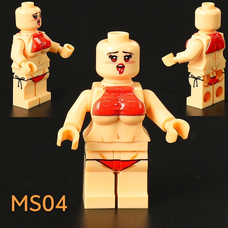 Chinese Style Blank Minifigs Body Set Custom DIY Building Blocks Base Figures Yunxu Xingwang Taotian Zhuotao Ziyuan Moyun Toy MS01-06