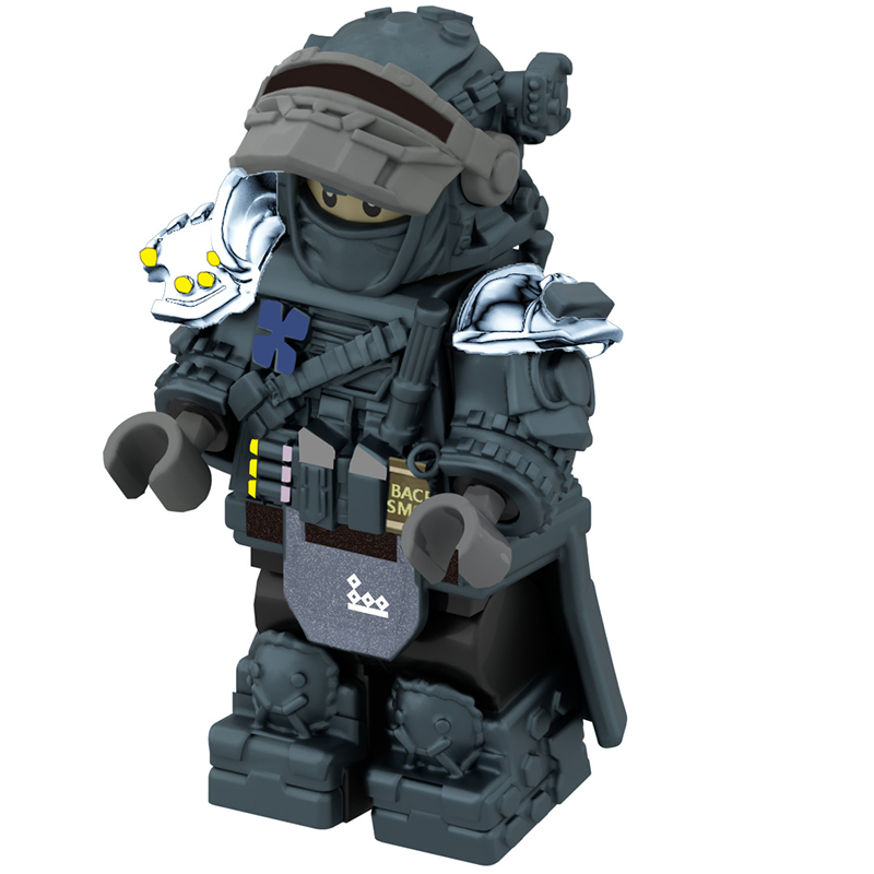 Delta Tactical Deep Blue Operator Minifigs SWAT Special Forces Military Building Blocks Children Toy Compatible Bricks 911-29