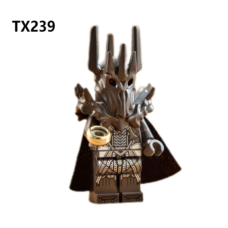 Fantasy Dark Fantasy Ring Lord Nazgul Orc Warrior Building Medieval Minifigs Shadow Army Villain Soldiers Collectible Assembly Toy Gift