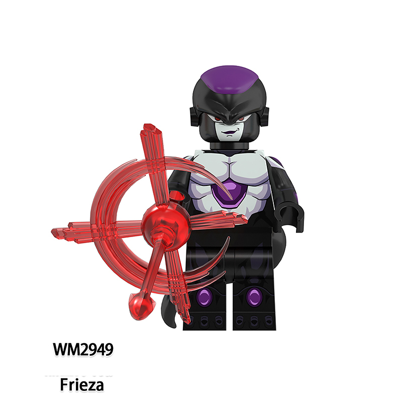 Dragon Ball Minifigs Goku Vegeta Trunks Turles Anime Brick Frieza Son Goku Building Blocks Toy Collectible Display Toy Gift WM6212