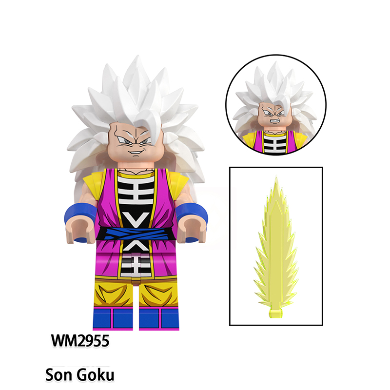 Dragon Ball Minifigs Son Goku Vegeta Trunks Turles Brick Figures