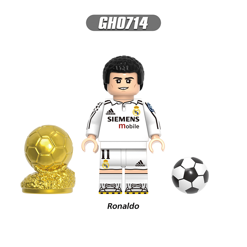 World Cup Football Player Messi Minifg Ronaldo Soccer Star Building Blocks Kaka Owen Collection Sports Team Bricks Toy Gift for Fans G019