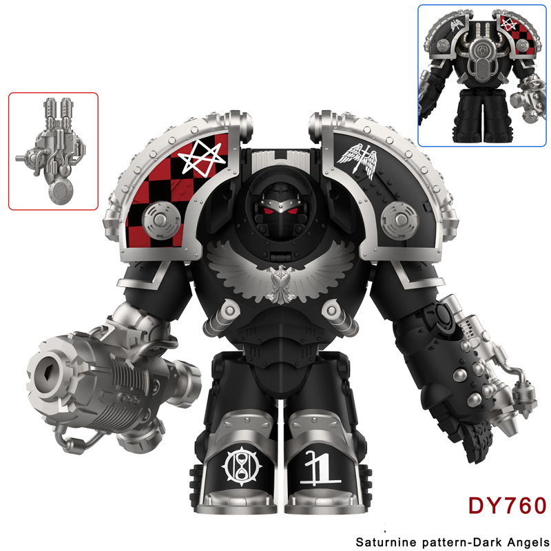Warhammer Saturnine Terminator Ultramarines Minifigs Custom Building Blocks Action Figures Compatible Collectible Toy Display Model Gift DY760-763
