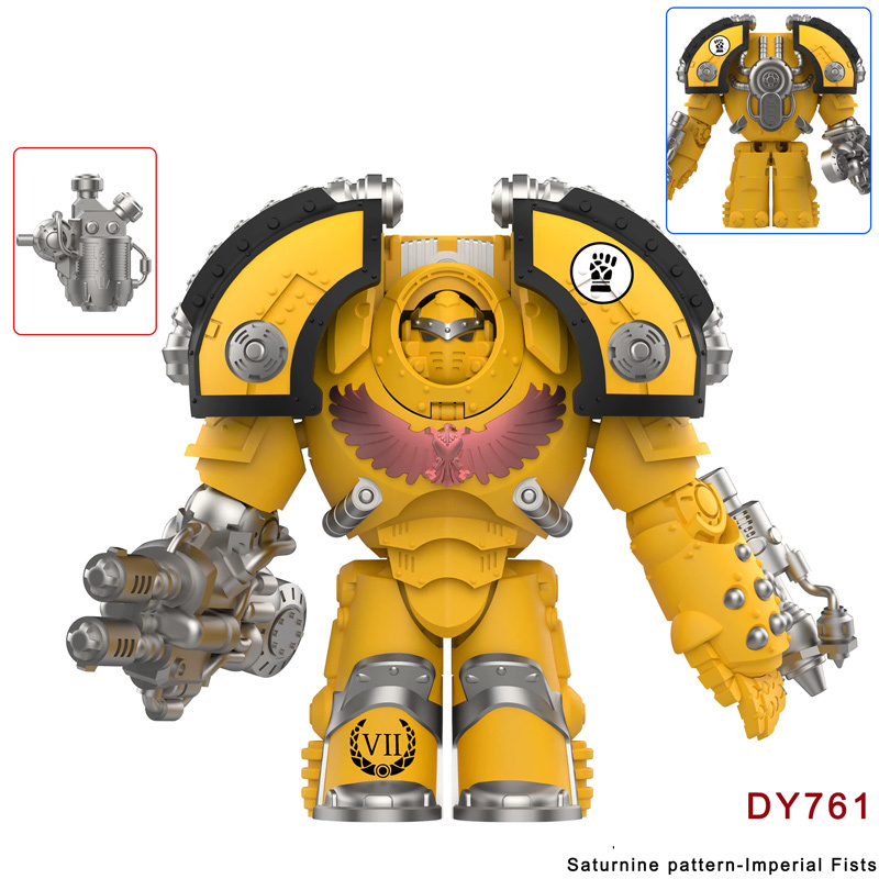 Warhammer Saturnine Terminator Ultramarines Minifigs Custom Building Blocks Action Figures Compatible Collectible Toy Display Model Gift DY760-763