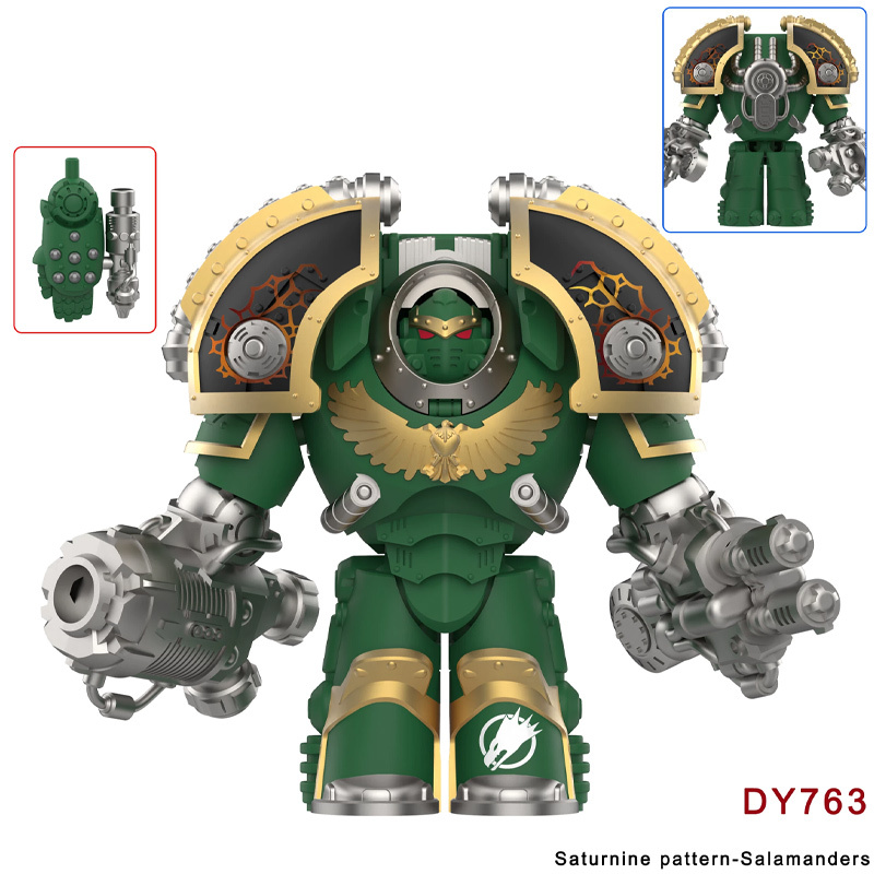 Warhammer Saturnine Terminator Ultramarines Minifigs Custom Building Blocks Action Figures Compatible Collectible Toy Display Model Gift DY760-763