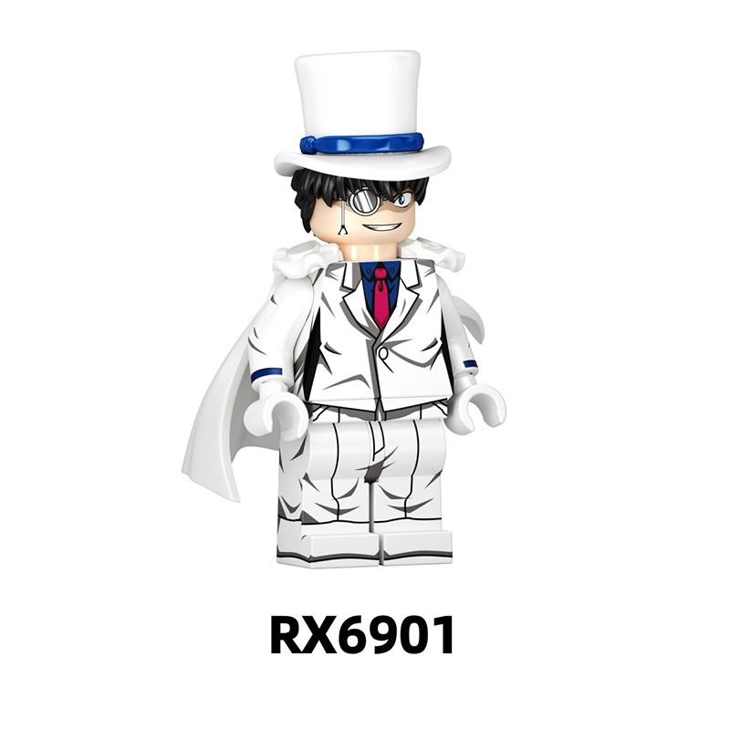 Detective Conan Kaito Kid Toichi Kuroba Building Block Minifigs Anime Brick Model Collectible Display Toy Gift RX6901 RX6902