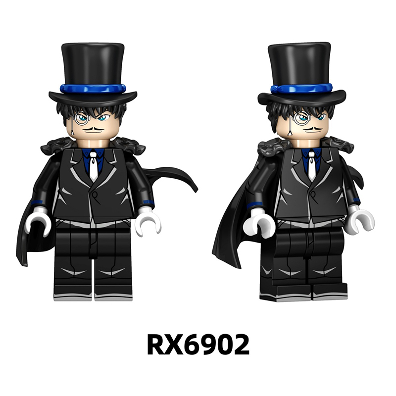 Detective Conan Kaito Kid Toichi Kuroba Building Block Minifigs Anime Brick Model Collectible Display Toy Gift RX6901 RX6902