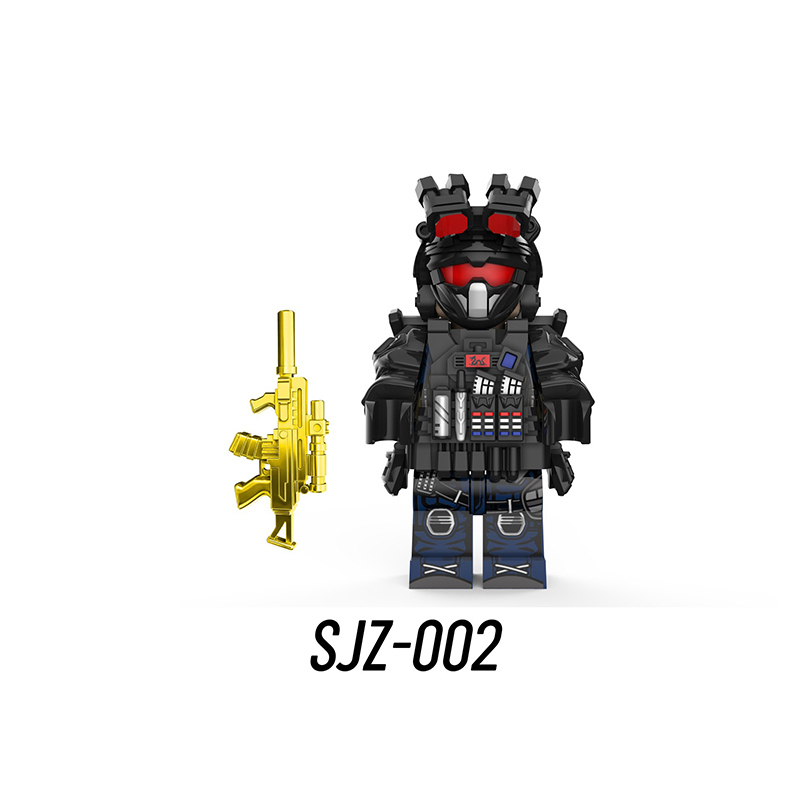 Delta Force Operation Tactical Special Forces Building Blocks Minifigs Characters Luna Xianzhe Mai Xiaowen Military Toy Gift Compatible SJZ-004–SJZ-009