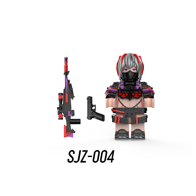 Delta Force Operation Tactical Special Forces Building Blocks Minifigs Characters Luna Xianzhe Mai Xiaowen Military Toy Gift Compatible SJZ-004–SJZ-009
